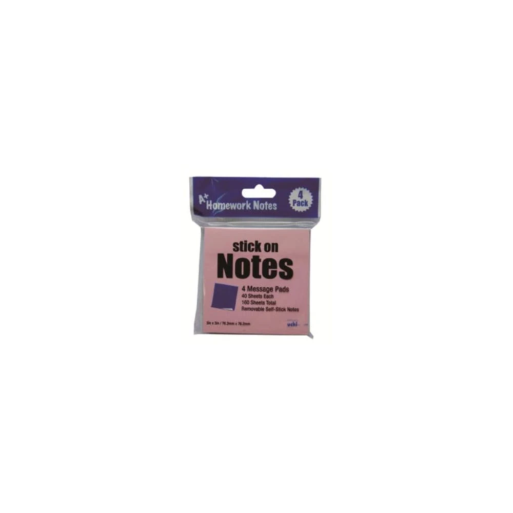 Stick On Notes - 4 Count 40 Sheets Each Pastels 1