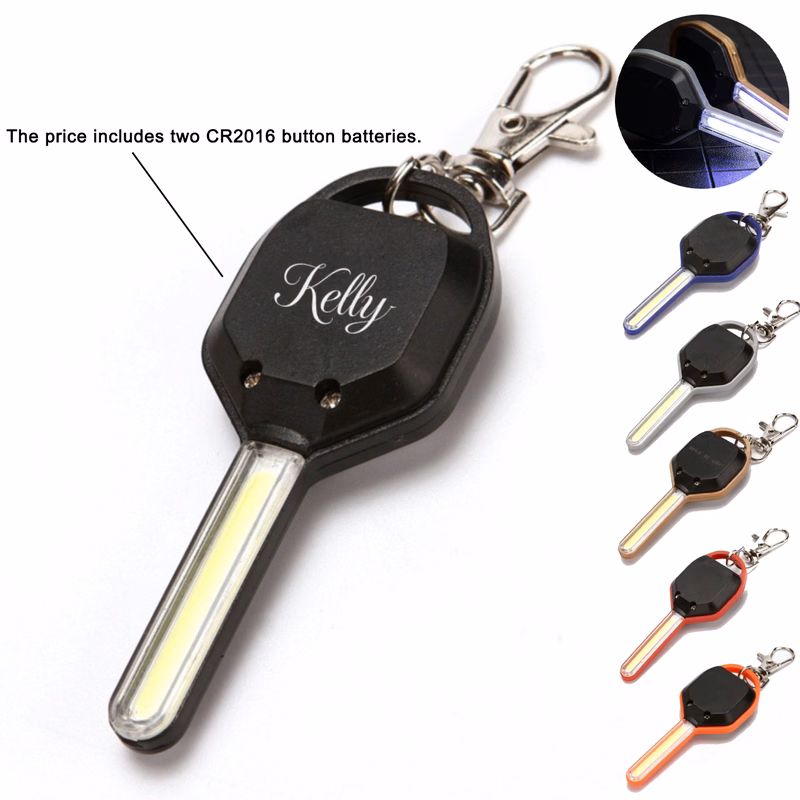 Portable ABS Key Shaped Keychain Flashlight