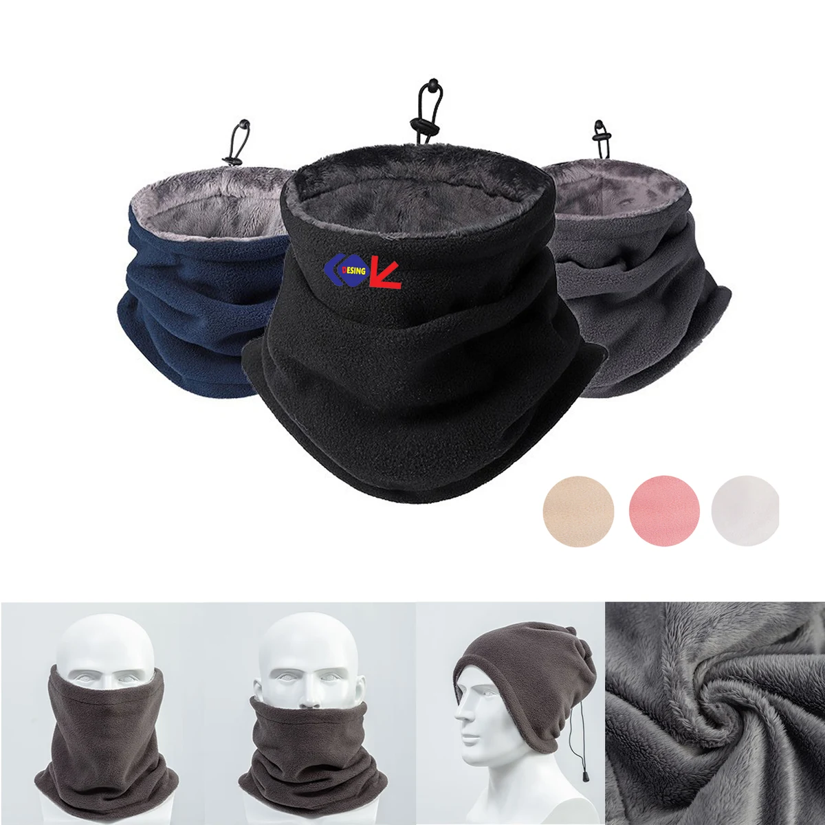 Adjustable Pullover Neck Warmer 1