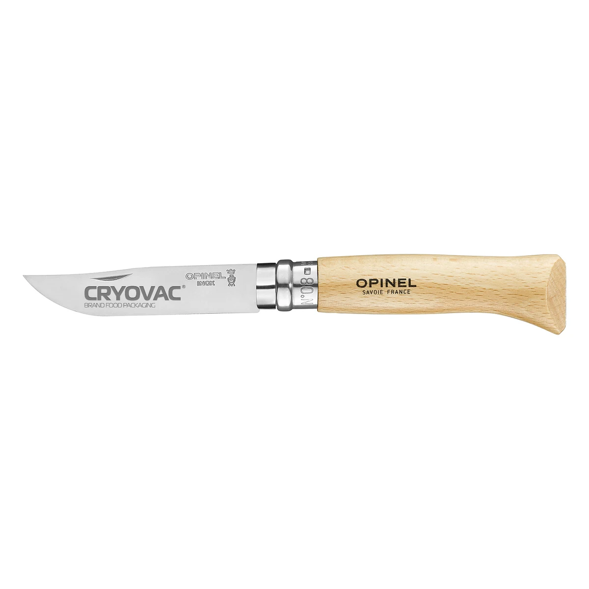 OPINEL® NO.08 STAINLESS STEEL FOLDING KNIFE BEECH WOOD 1
