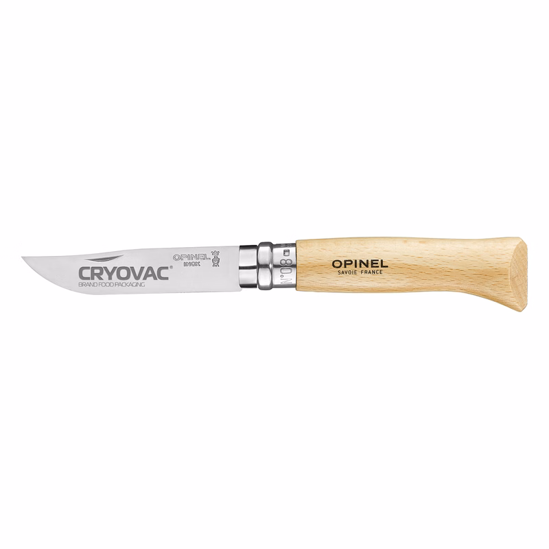 OPINEL® NO.08 STAINLESS STEEL FOLDING KNIFE BEECH WOOD