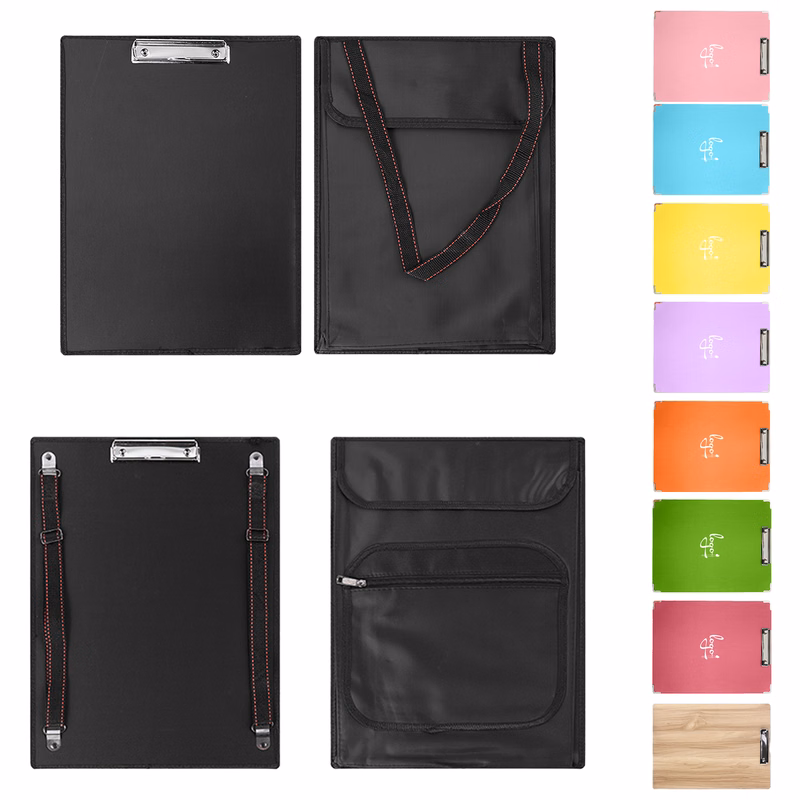 8K Single Shoulder Sketchboard Clip with Zipper Pocket MOQ20