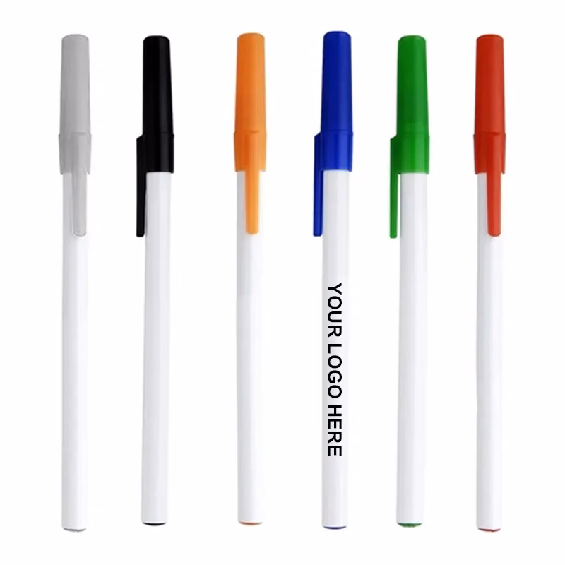 Plastic Ballpoint Pen with Cap