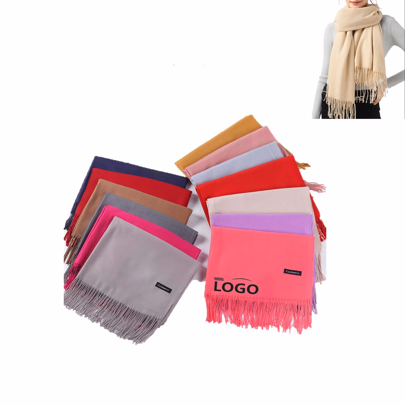 MOQ 100 Pcs Winter Imitation Cashmere Scarf With Your Logo