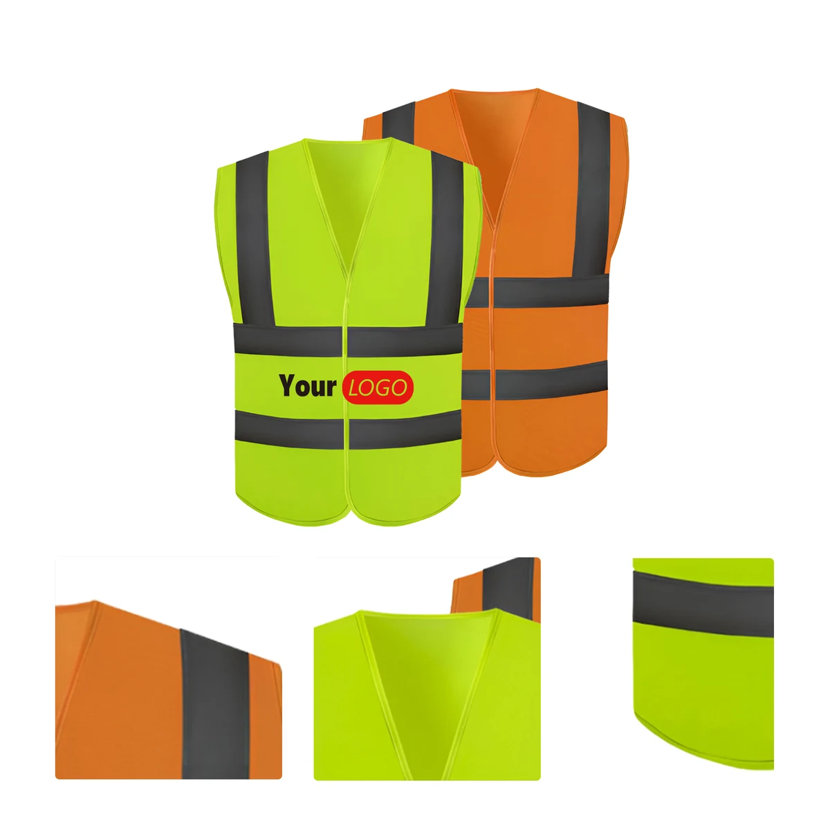 MOQ50 Personalized Kids Reflective Safety Vests 1
