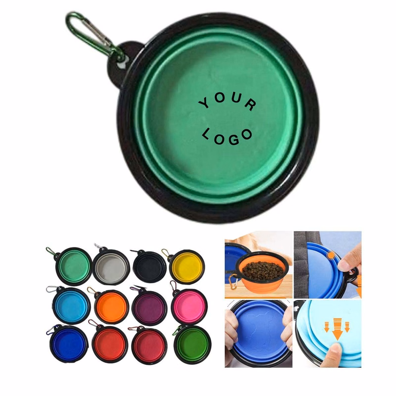 Compact Pet Bowl with Non Slip Base for Trips