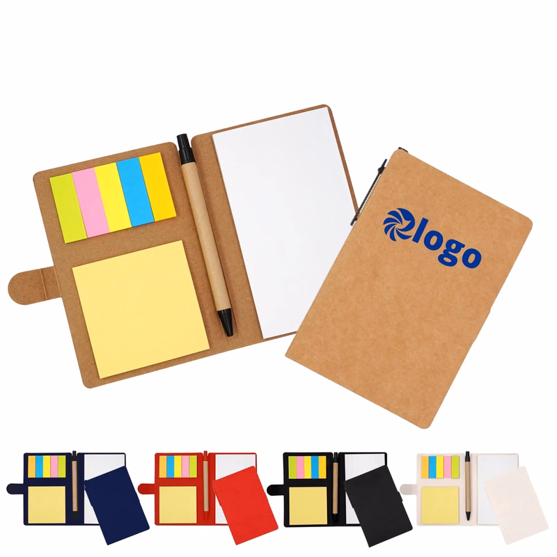 Sticky Note Book With Pen MOQ 50