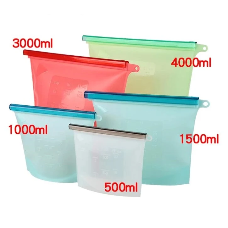 Reusable Silicone Food Storage Bag - 1500ML 1