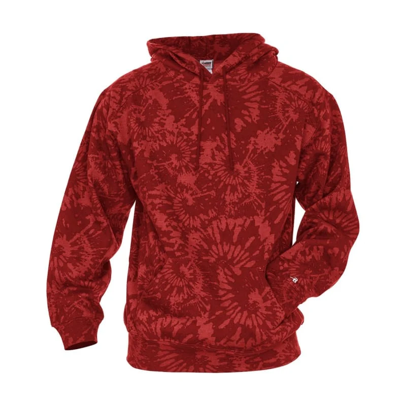 Badger Unisex Tie-Dyed Triblend Hooded Sweatshirt - 1275 1