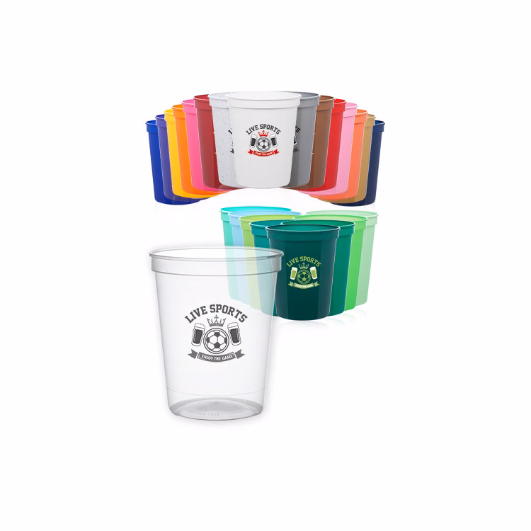 16 oz. Reusable Plastic Stadium Cup - USA Made