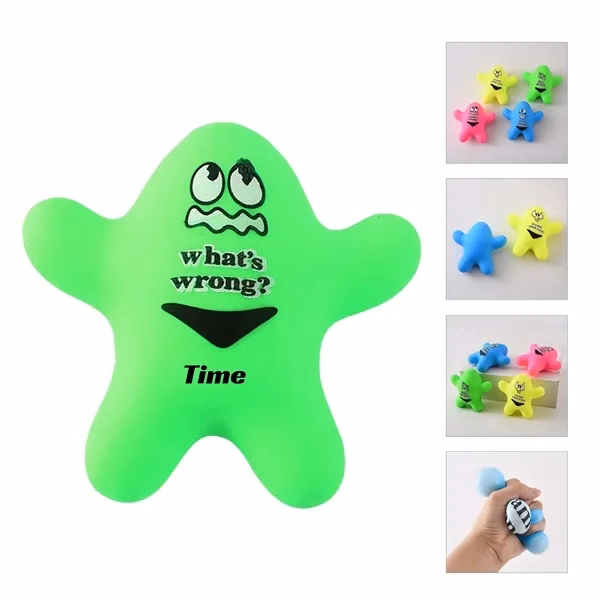 Custom Starfish TPR Stress Ball 2 inch — Relief Toy for Work & Wellness