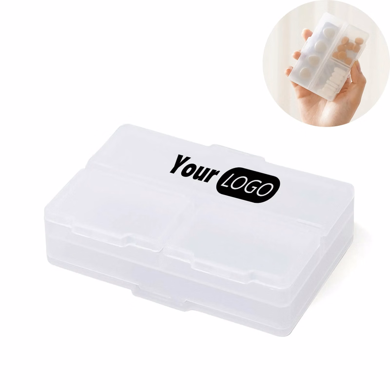 Portable Four Compartment Pill Box