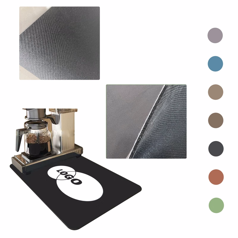 MOQ50 Customized Water-Absorbing Countertop Mat