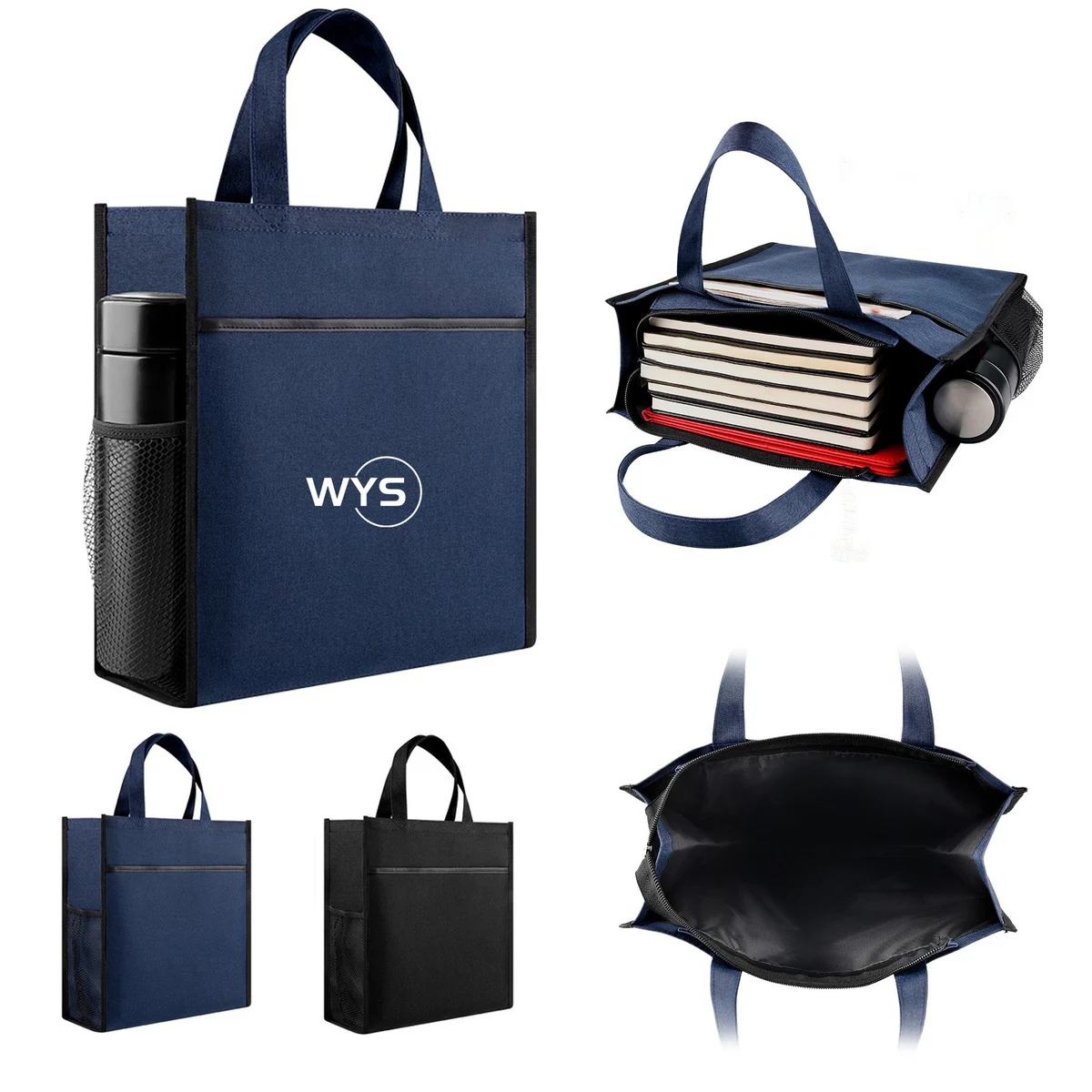 Canvas Tote Business Document Tote Bag, custom tote bag with logo imprint 1