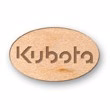 USA Made Oval Wood Lapel Pins (0.75"x1.25")