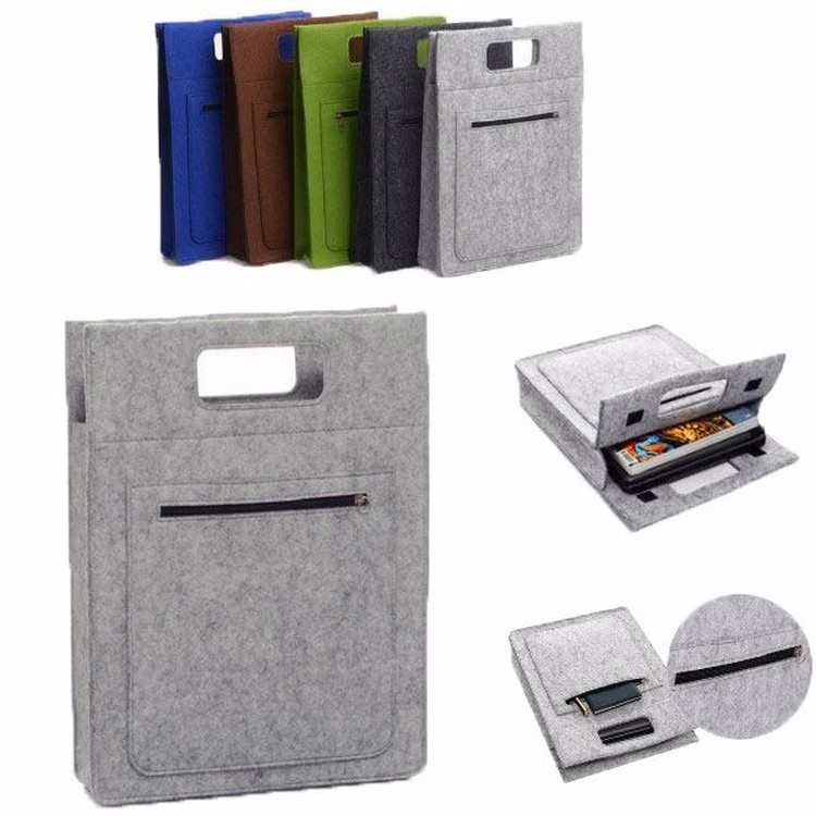 100% Recycled Felt Laptop Business Tote Bag for 14' Computer