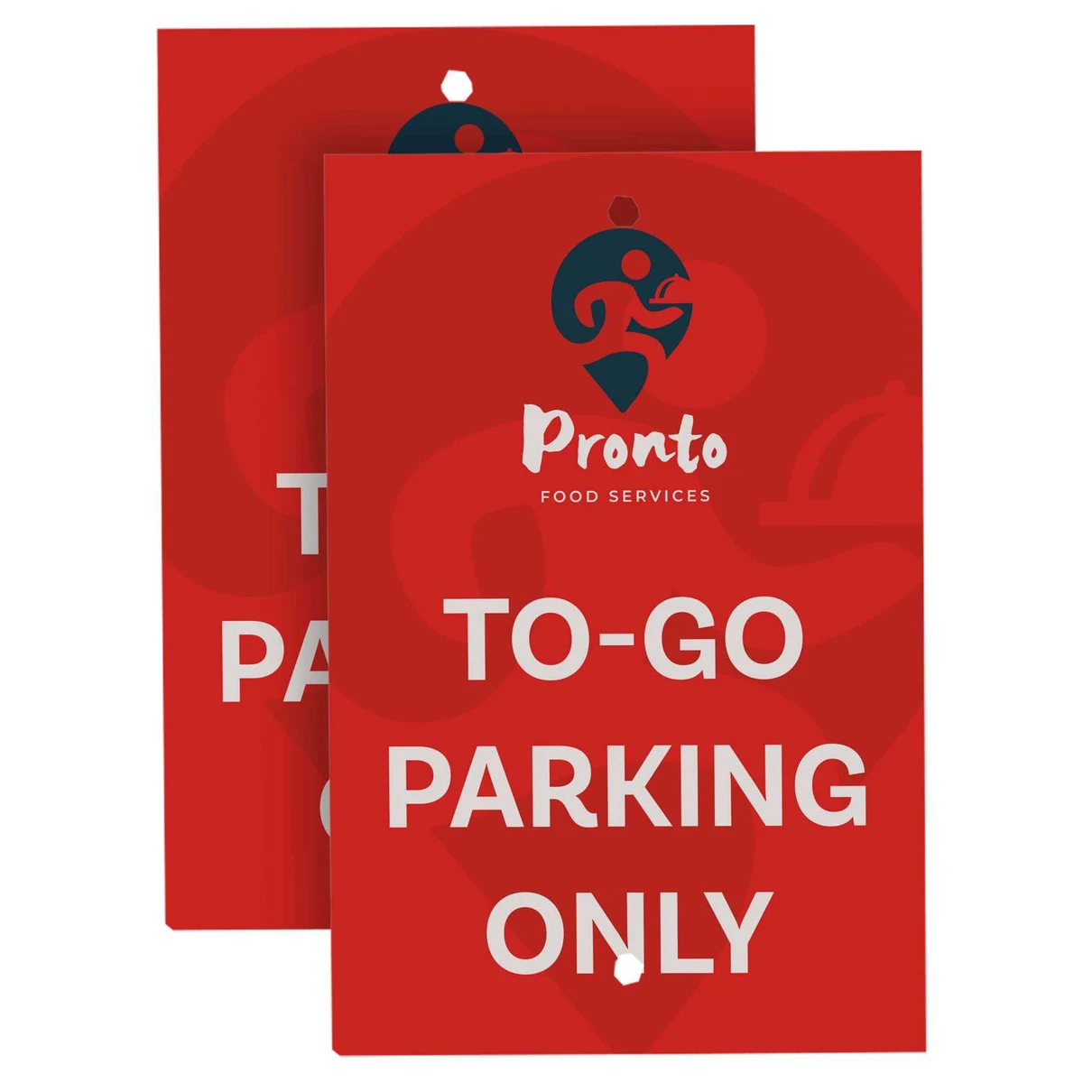 60" Rover Portable Sign Post 12" x 18" Single-Sided Graphics (Set of Two) 1