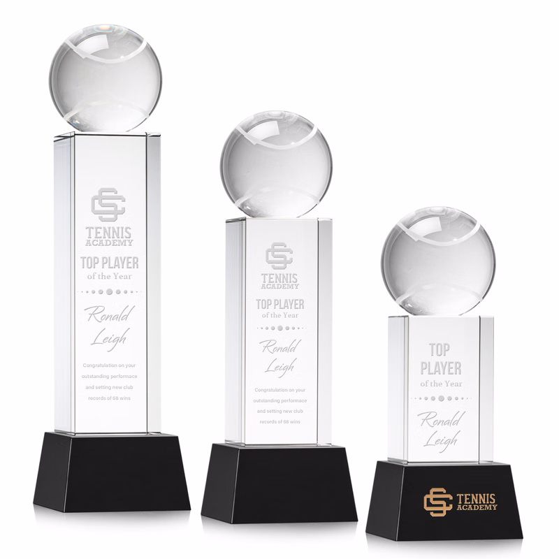 Tennis Ball Award on Belcroft Base - Black