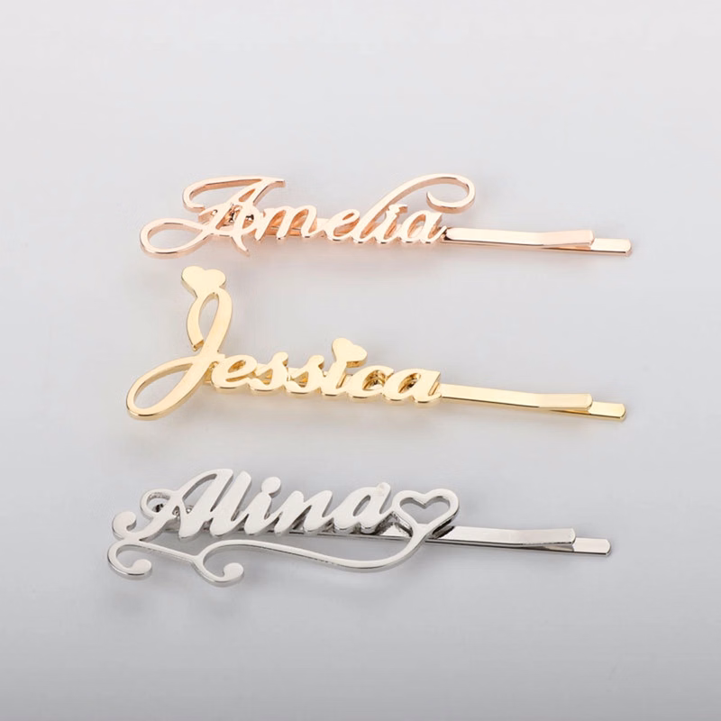 Custom Letter Hair Clip