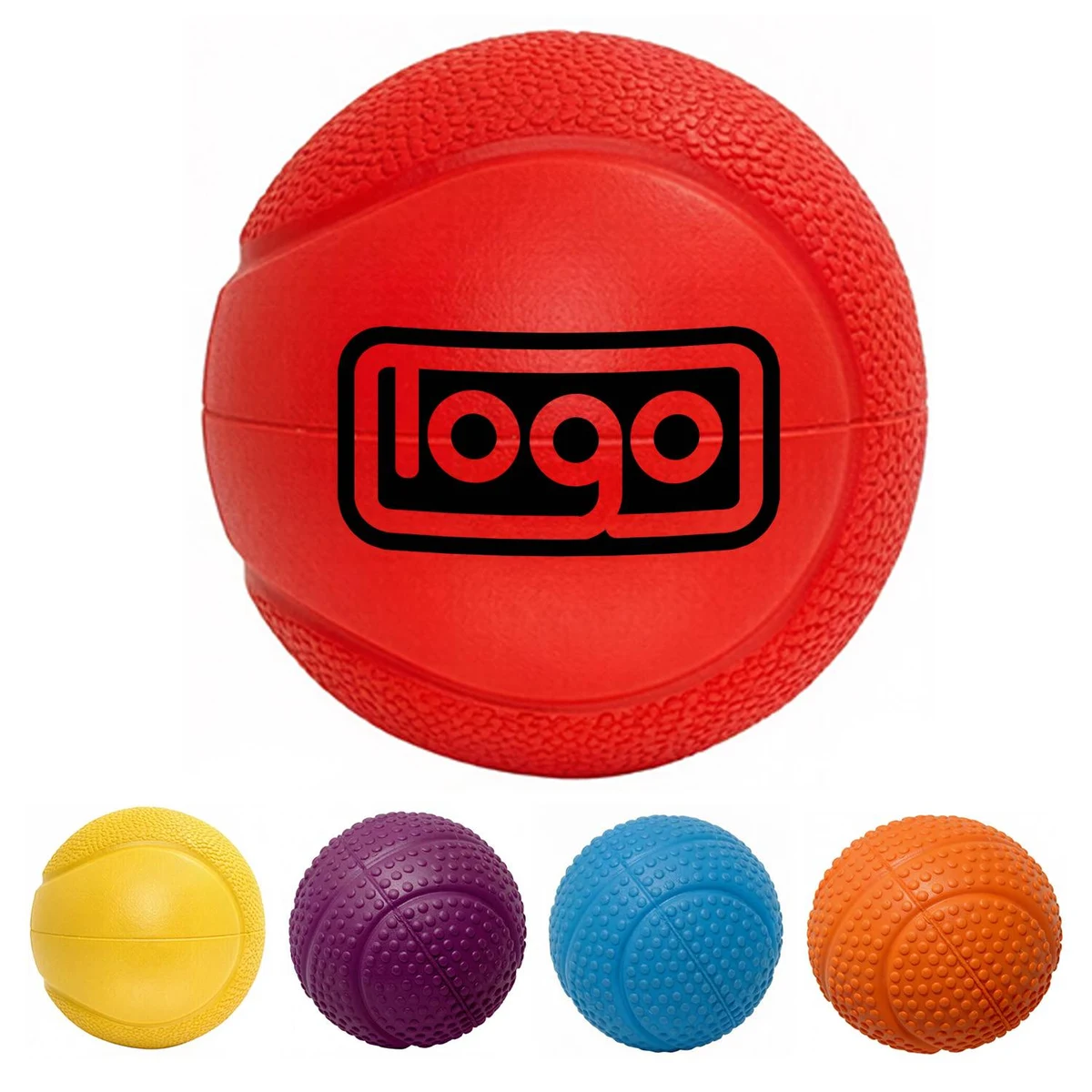 Squeaky Rubber Dog Chew Ball 1