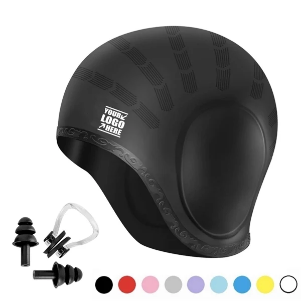 Waterproof Silicone Bathing Swimming Cap 1
