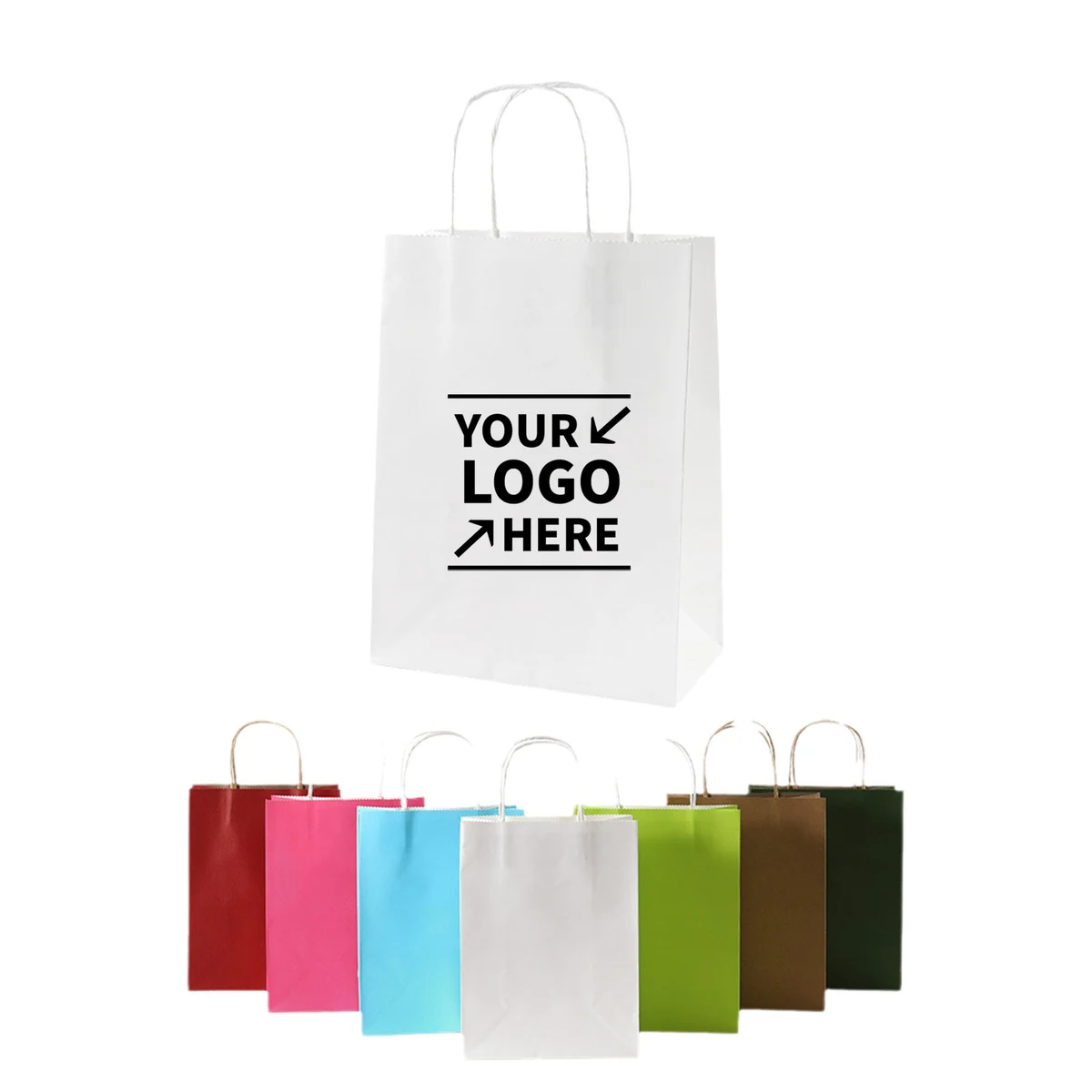 Party Kraft Paper Bags With Twisted Handle 1