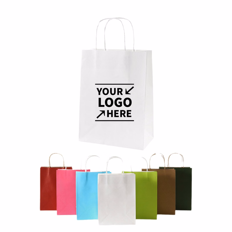 Party Kraft Paper Bags With Twisted Handle