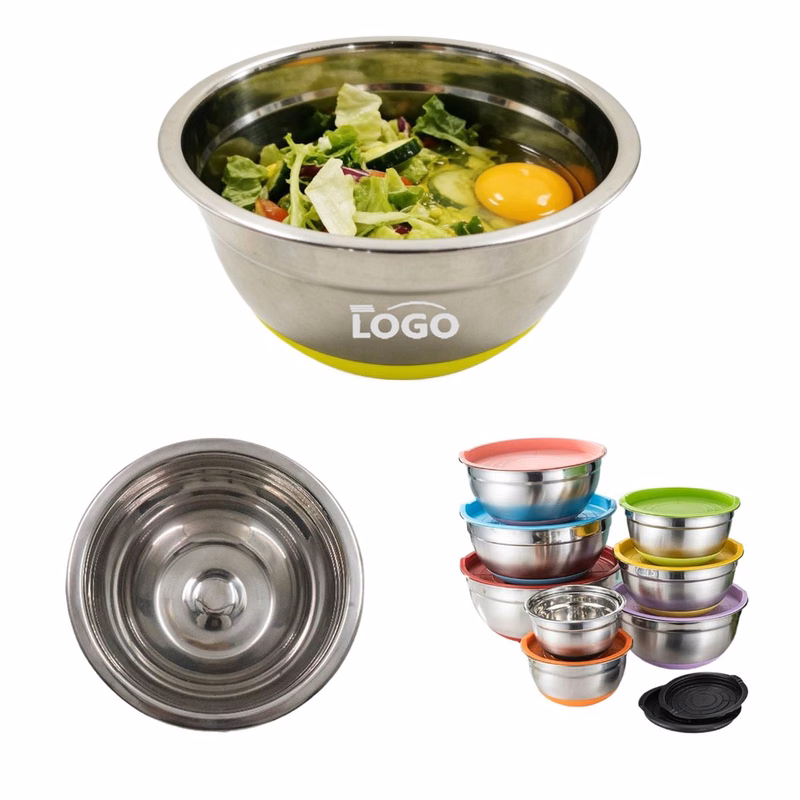 8.5" Stainless Steel Mixing Bowl Silicone Base