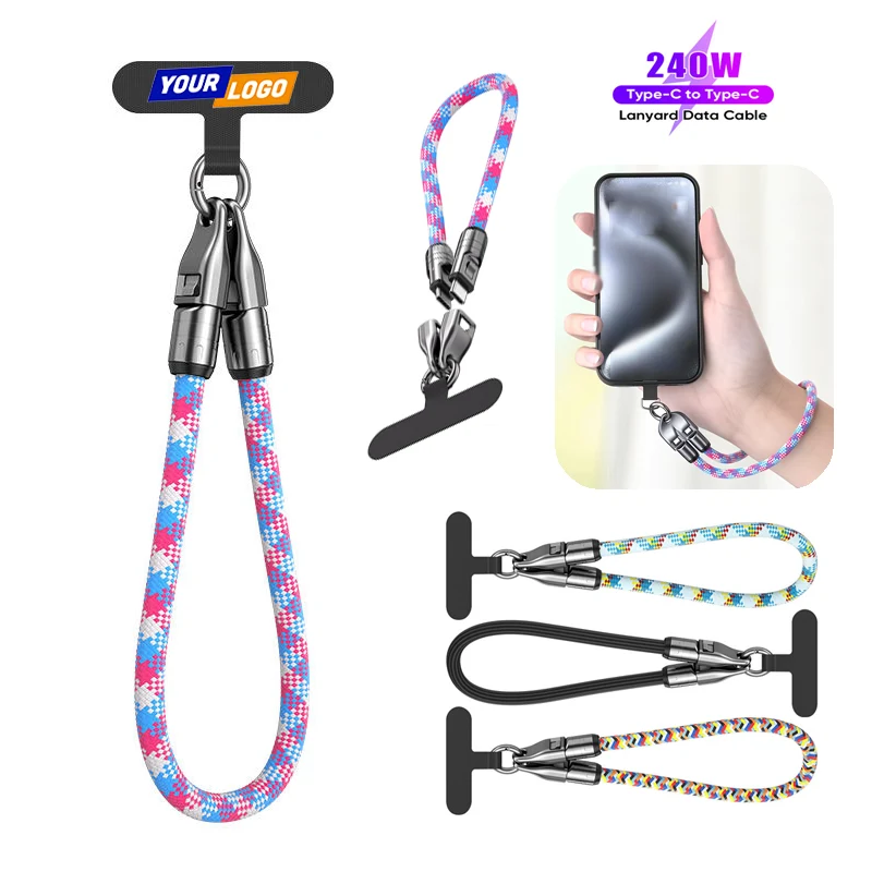 2-In-1 Mobile Phone Lanyard Multi Charging Cable 1