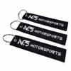 Fabric Woven Keychain Key Tag
