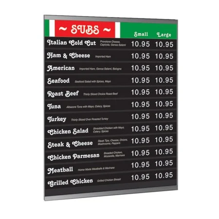22"w x 28"h Wall Acrylic Policy Holder w/ Steel Backer 1