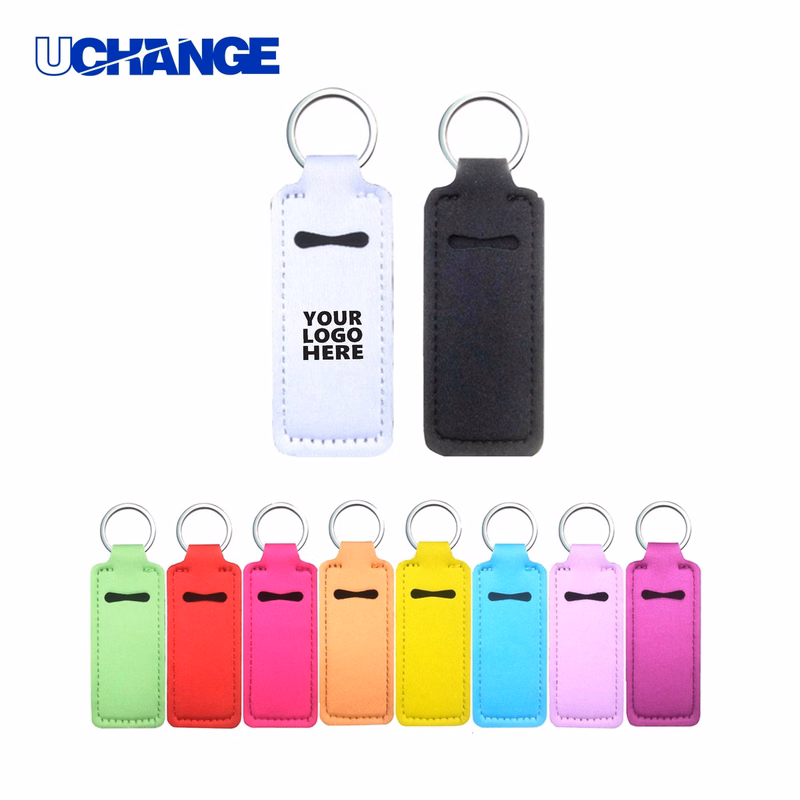 Square Lipstick Case Keychain