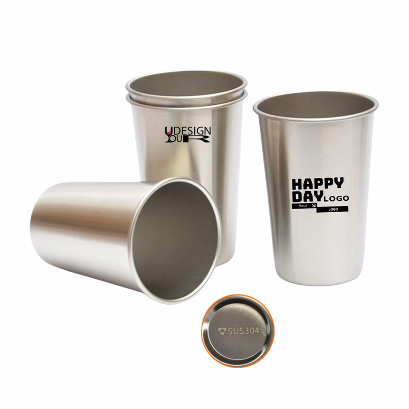 Stainless Steel Cups 16 oz Pint Tumbler