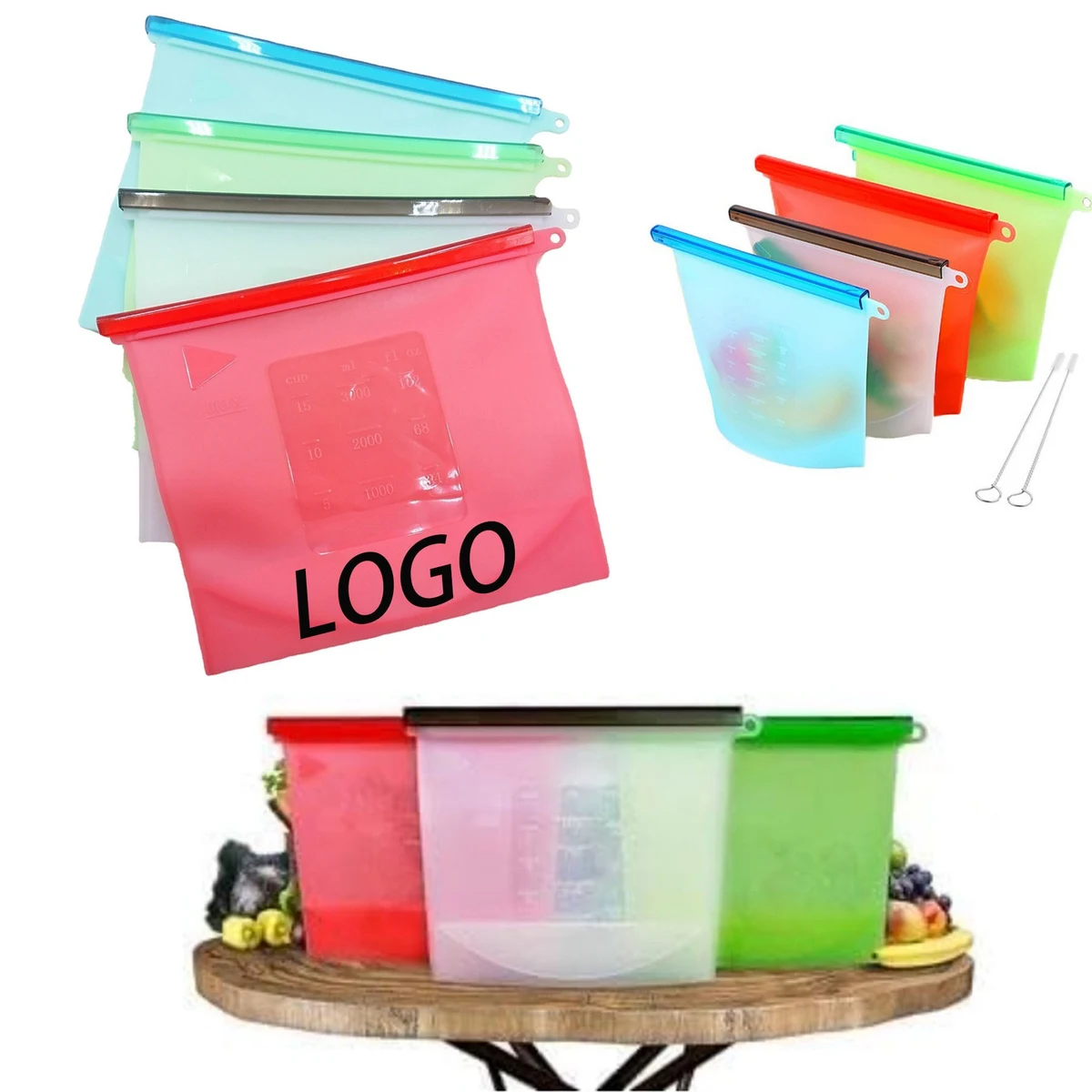 Eco-Friendly Reusable Silicone Food Bag 1