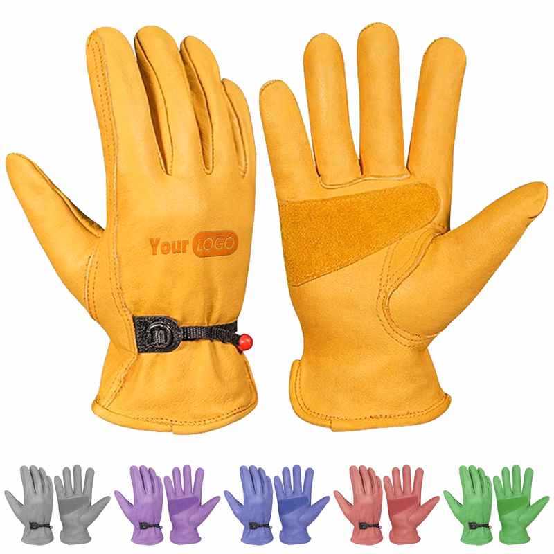Cowhide Outdoor Wear-Resistant And Anti Slip Soft Gloves