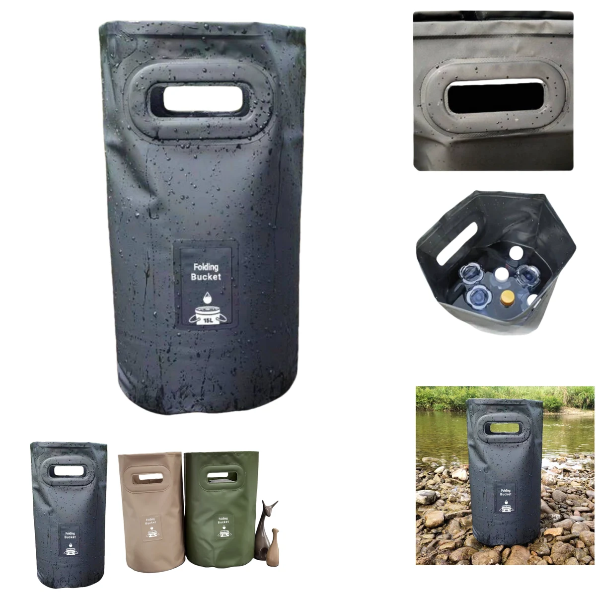 20L Outdoor Folding Water Bucket 1
