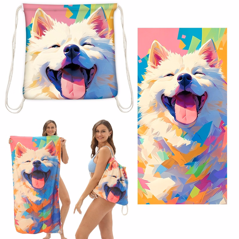 2-in-1 Beach Towel Backpack(Large)