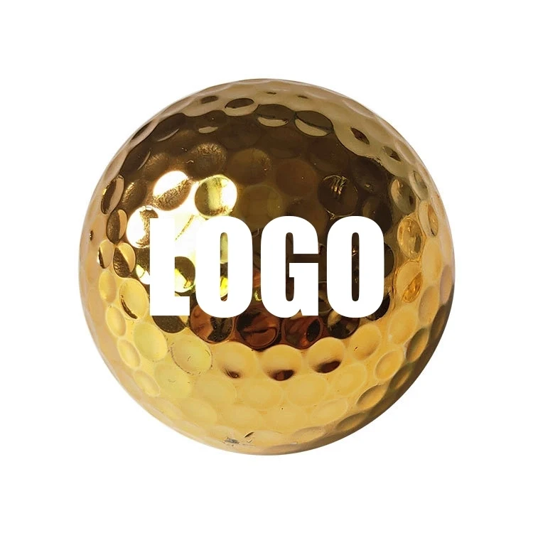 Custom Gift Ionomer Resin Gold Golf Ball 1