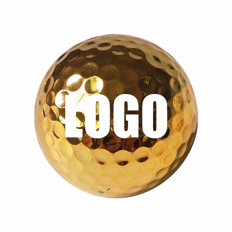 Custom Gift Ionomer Resin Gold Golf Ball