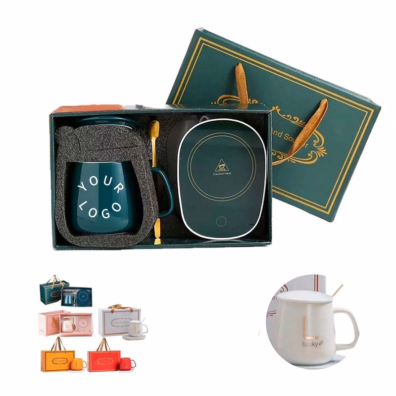 Gift Boxed Ceramic Coffee Cup with Accessories