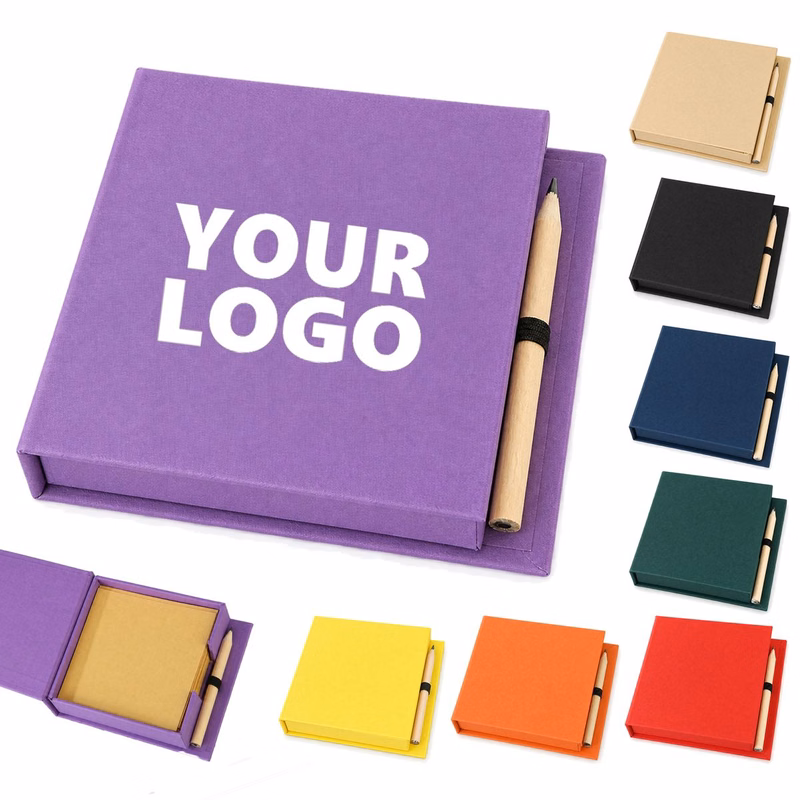 150-Sheet Flip Top Memo Box With Pencil