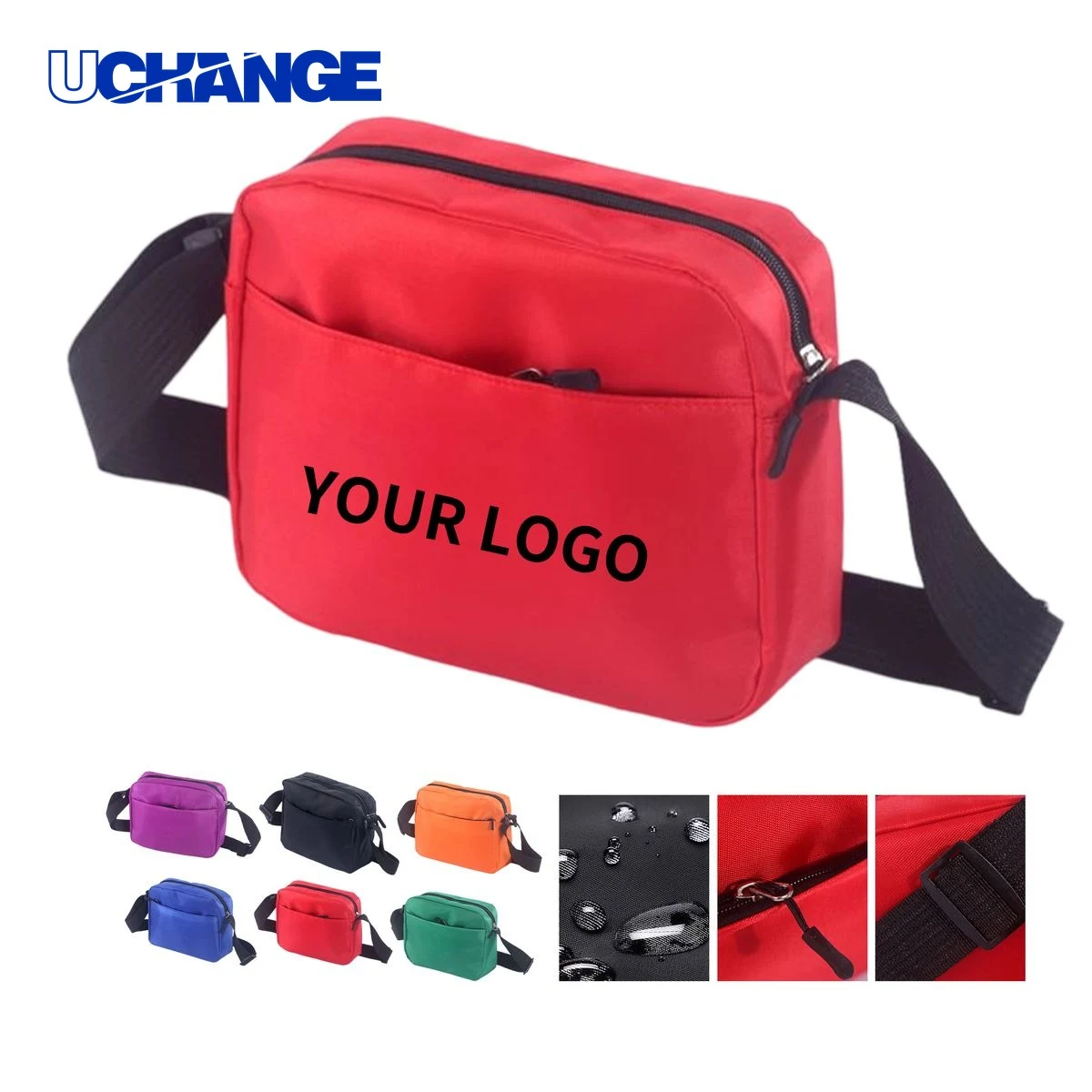 Waterproof Nylon Crossbody Fanny Pack Organizer 9.84 x 3.94 x 7.87 Inches 1