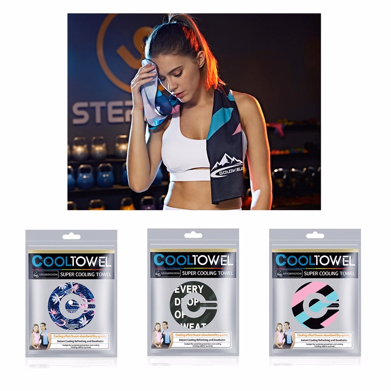 Sports Reactive Decorative Cooling Towel