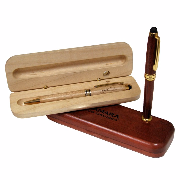Boxed Pen Set with Stand, 6 1/2 x 2 1/4 x 1"