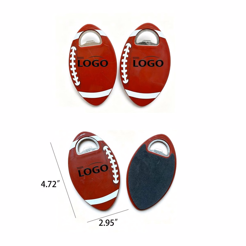 Custom Baseball Style Bottle Opener Keychain
