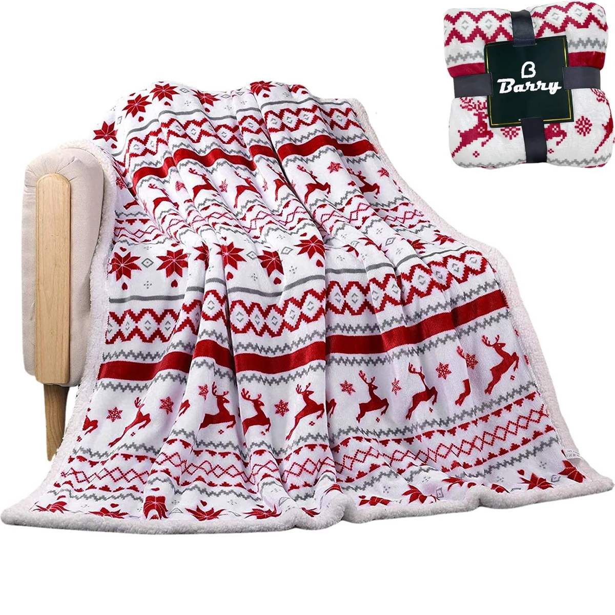 Christmas Double Layer Fleece Blanket 1
