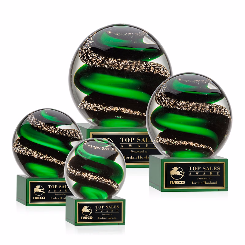 Zodiac Award on Hancock Base - Green