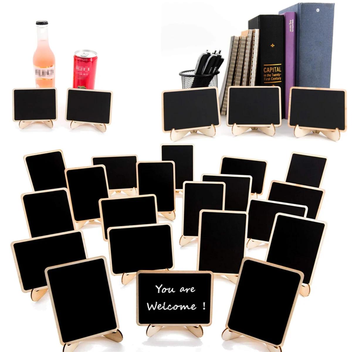 Mini Chalkboards Signs with Easel Stand 1