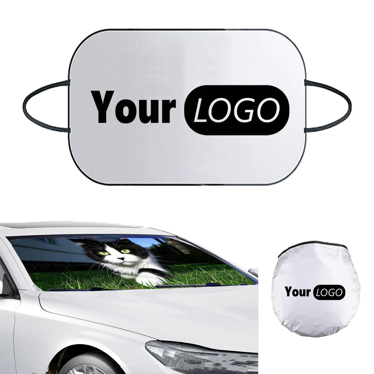 Expandable Front Windshield Shade MOQ 20 PCS 1