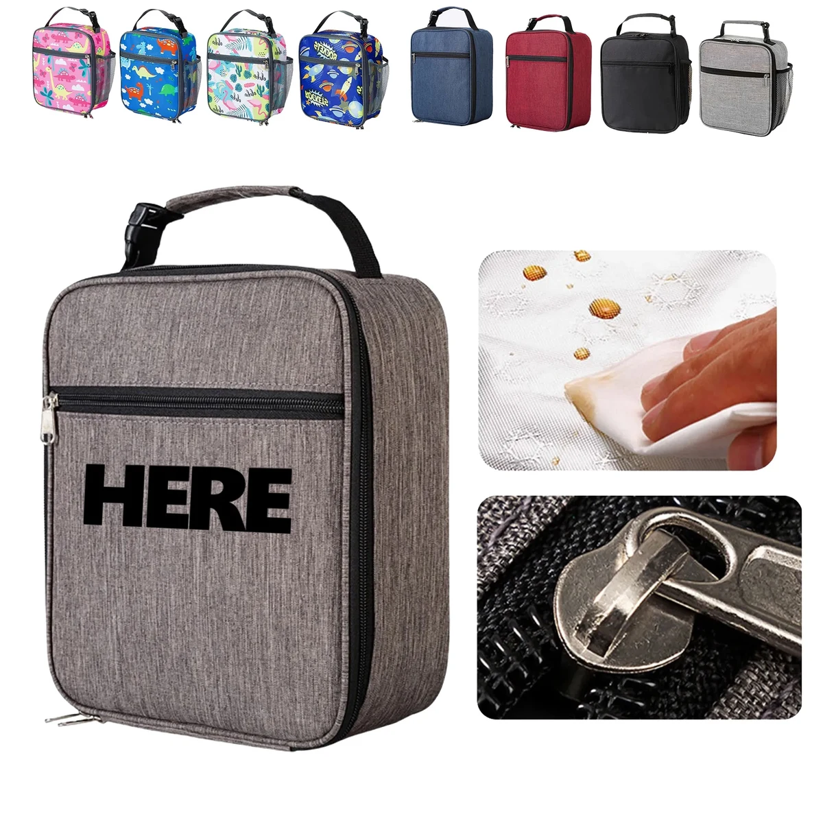 Durable Oxford Insulated Carry Lunch Box 1